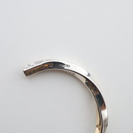 UNISEX / ナバホ族 Bruce Morgan / #6SQ 14K/SS プレーン ツイスト バングル
