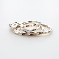 UNISEX / ナバホ族 Bruce Morgan / #6SQ 14K/SS プレーン ツイスト バングル