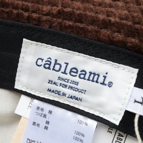 cableami / Paraffin × 5w Corduroy HAT / FW-1010