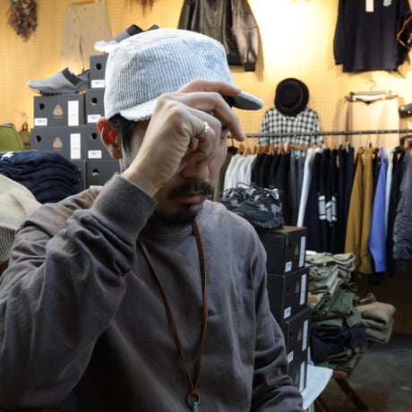 cableami / 6w Bleached Corduroy CAP / FW-1008