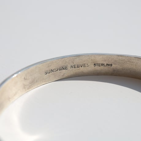 ナバホ族 Sunshine Reeves / 1/4'' スタンプワーク バングル