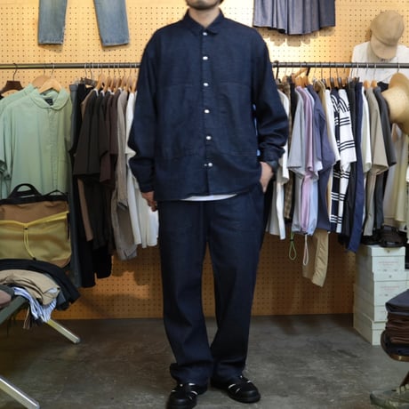 UNISEX / petrole / 8DENIM farm straight / amn-PT-048