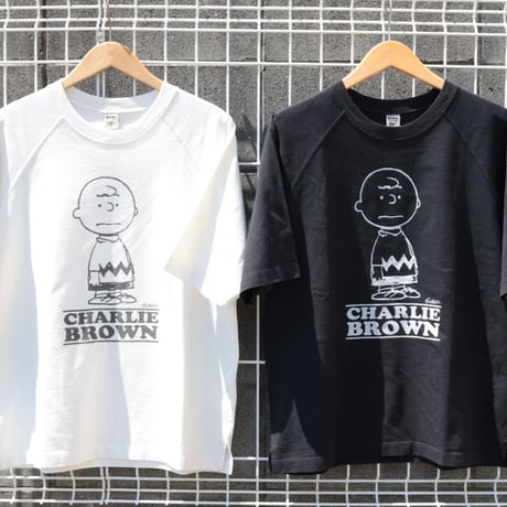 BARNS OUTFITTERS / RAGLAN S/S PRINT T-SHIRT ''CHARLIE BROWN'' / BR-26216