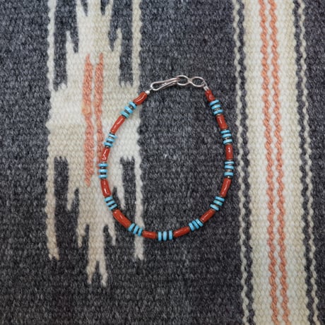 UNISEX / Coral&Turquoise ブレスレット