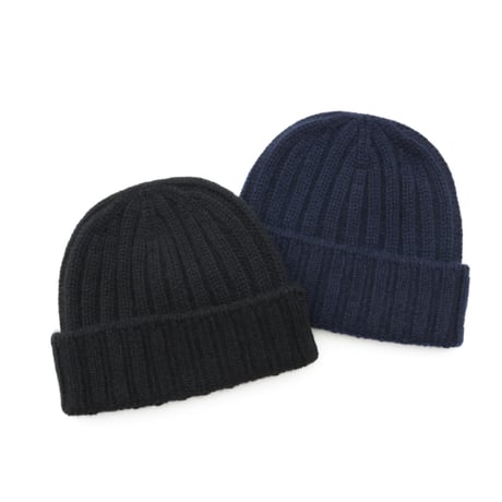UNISEX / cableami / CASHMERE 2×2 RIB W/CAP / FW-4001
