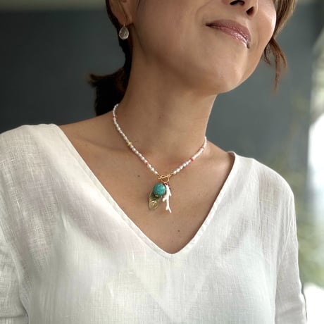 Happy Summer Stone Necklace（１）