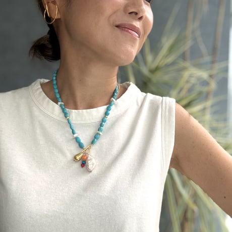 Happy Summer Stone Necklace（９）