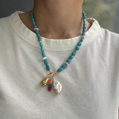 Happy Summer Stone Necklace（９）