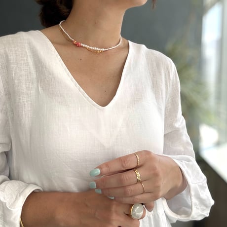Happy Summer Stone Necklace（３）