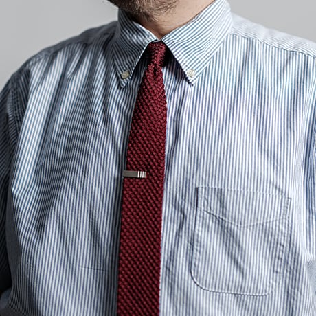 Silk Knit Tie Burgundy
