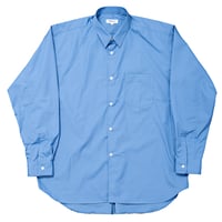 BOX SHIRT, Blue poplin