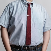 Silk Knit Tie Burgundy