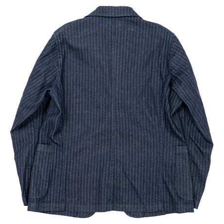 Lounge Jacket, Indigo Herringbone, Size 40