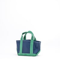 Deluxe Tote, Mini, Dark Navy x Green