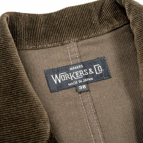 Lounge Jacket, w/Sleeve Lining, Corduroy/Size40