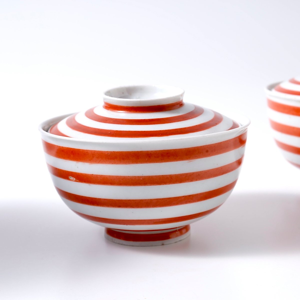 古伊万里 赤絵輪線文蓋碗 一客 | LYAN ARTS' Collection online