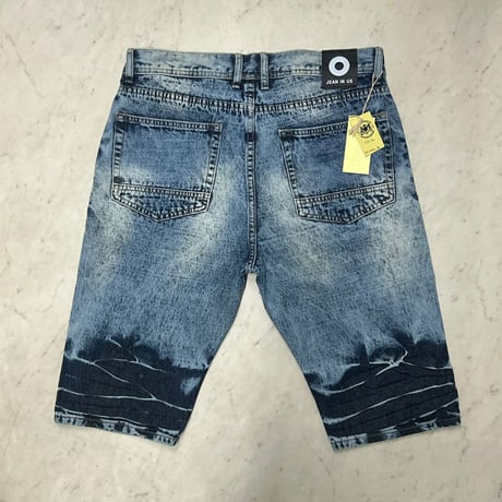 米国発 JEAN IN US ジーンインアス Acid Wash Shortsケミカルウォッシュ ダメージショートパンツ (SJNS109)