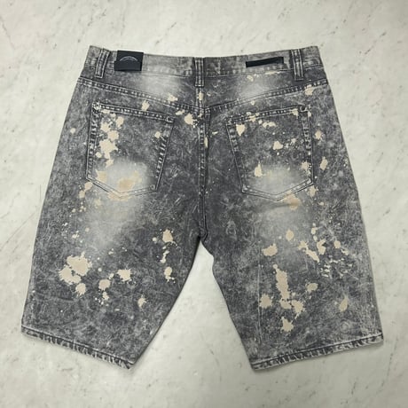 米国発 Maxi Milian NY マキシミリアン Distressed Biker Denim Shorts バイカーデニムショーツ (SJNS97)