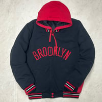 米国仕様 JHデザイン NBA ブルックリン ネッツ Brooklyn Nets リバーシブル スタジアムジャンパー (JH-42)