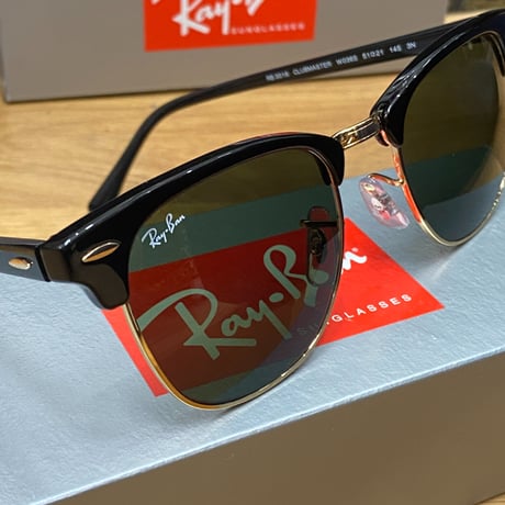 Ray-Ban レイバン CLUBMASTER クラブマスター イタリア製 RB3016 エボニィ ゴールド (0RB25)