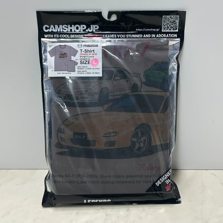 JAPANデザイン MAZDA マツダ RX-7 半袖Tシャツ ロータリーエンジン スポーツカー (JPN-T94)