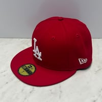 米国仕様 59FIFTY ニューエラ Newera ロサンゼルス ドジャース Dodgers 赤 Special Colorway (15-64)