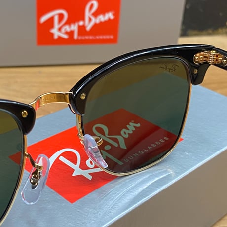 Ray-Ban レイバン CLUBMASTER クラブマスター イタリア製 RB3016 エボニィ ゴールド (0RB25)