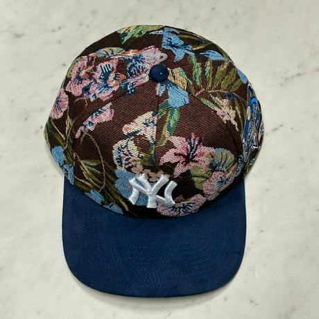 USA仕様 Mitchell and Ness ニューヨーク ヤンキース NY Yankees Tapestry Floral キャップ (MNC6)