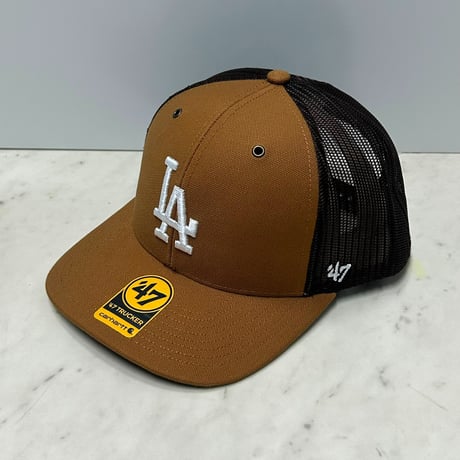USA仕様 LA Dodgers Carhartt x '47 ロサンゼルス ドジャース カーハート Trucker トラッカーキャップ (47c3)