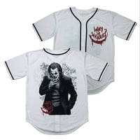 LA発 Why so serious ダークナイト Joker アンダーグラウンド グラフィック ベースボールシャツ (GFX-BB4)