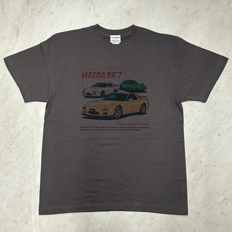 JAPANデザイン MAZDA マツダ RX-7 半袖Tシャツ ロータリーエンジン スポーツカー (JPN-T94)