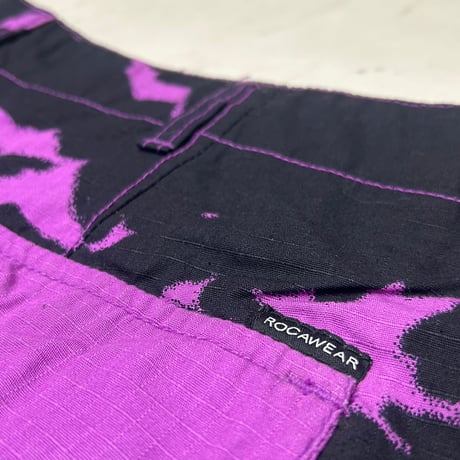 ROCAWEAR ロカウェア 5BORO CAMO オリジナル迷彩柄 カーゴ ショートパンツ ベルト付き (SJNS77)