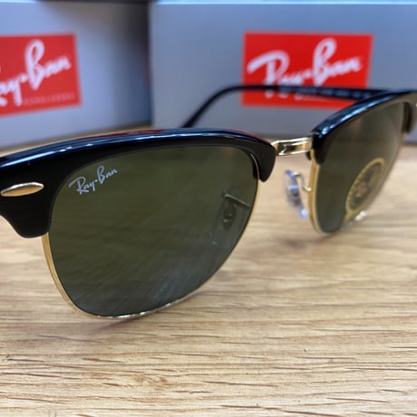 Ray-Ban レイバン CLUBMASTER CLASSIC クラブマスター イタリア製 RB3016 ブラック ゴールド (0RB26)