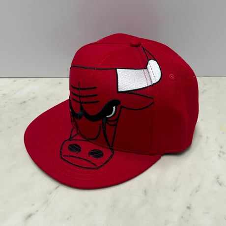 USA仕様 Mitchell and Ness シカゴ ブルス Bulls Team Red Big Bull キャップ (MNC4)