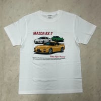 JAPANデザイン MAZDA マツダ RX-7 半袖Tシャツ ロータリーエンジン スポーツカー (JPT93)