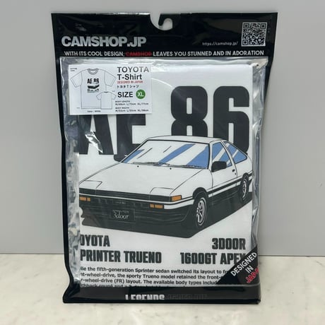 JAPANデザイン TOYOTA トヨタ SPRINTER TRUENO AE86 スプリンター 半袖Tシャツ 旧車 (JPN-T96)