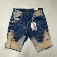 米国ブランド Denim & Rivets デニムアンドリベット Denim Shorts ブリーチ ペイント デニムショートパンツン (SJNS82)