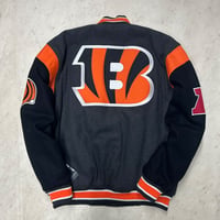 米国仕様 NFL公式 JHデザイン Bengals シンシナティ ベンガルズ NFL リバーシブル スタジアムジャンパー (JH-22)