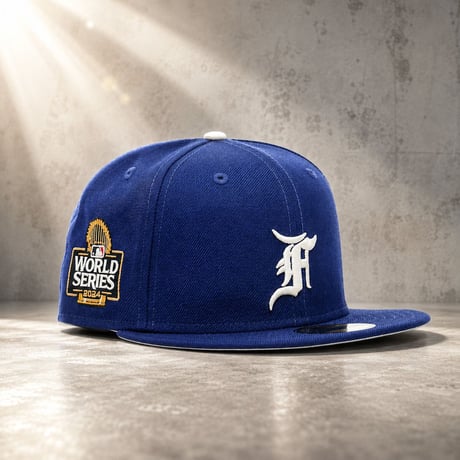 米国仕様 59FIFTY ニューエラ FEAR OF GOD フィア オブ ゴッド LA Dodgers ドジャース 2024ws (15-55)