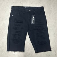 米国発 WAIMEA ワイメア Ripped Shorts ダメージ加工 カットオフ デニムショートパンツ (SJNS96)