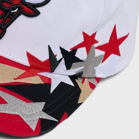 USA仕様 Mitchell and Ness シカゴ ブルス Bulls Shooting Stars Caddy Fit キャップ (MNC3)