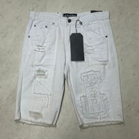 ROYAL BLUE Premium Denim ロイヤルブルー プレミアムデニム Ripped Shorts ダメージ ショートデニム (SJNS90)