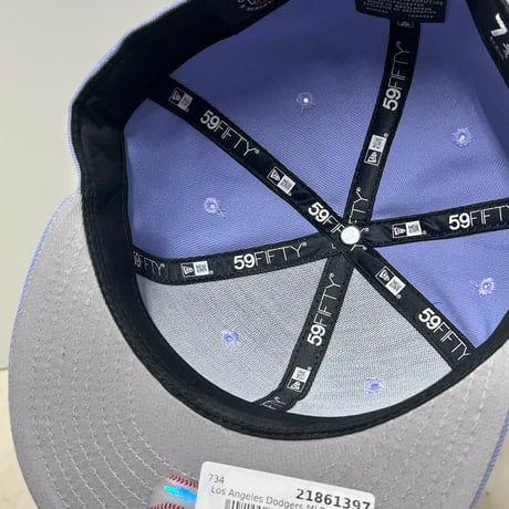 米国仕様 59FIFTY ニューエラ Newera ロサンゼルス ドジャース Dodgers ラベンダー Special Colorway (15-58)