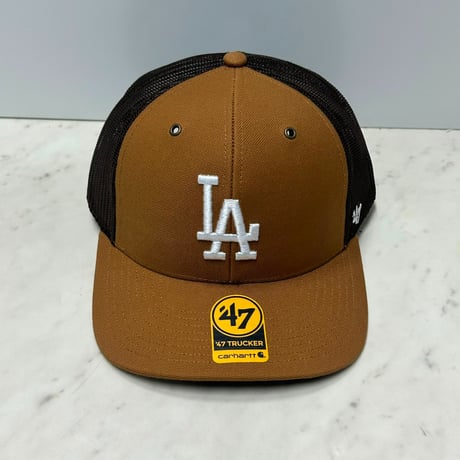 USA仕様 LA Dodgers Carhartt x '47 ロサンゼルス ドジャース カーハート Trucker トラッカーキャップ (47c3)