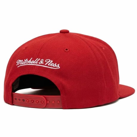 USA仕様 Mitchell and Ness シカゴ ブルス Bulls Team Red Big Bull キャップ (MNC4)
