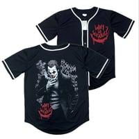 LA発 Why so serious ダークナイト Joker アンダーグラウンド グラフィック ベースボールシャツ (GFX-BB5)