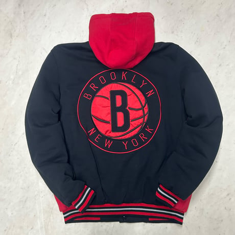 米国仕様 JHデザイン NBA ブルックリン ネッツ Brooklyn Nets リバーシブル スタジアムジャンパー (JH-42)