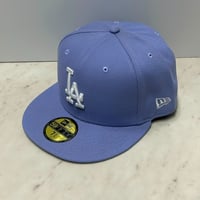 米国仕様 59FIFTY ニューエラ Newera ロサンゼルス ドジャース Dodgers ラベンダー Special Colorway (15-58)