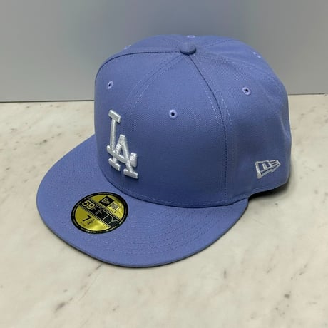 米国仕様 59FIFTY ニューエラ Newera ロサンゼルス ドジャース Dodgers ラベンダー Special Colorway (15-58)