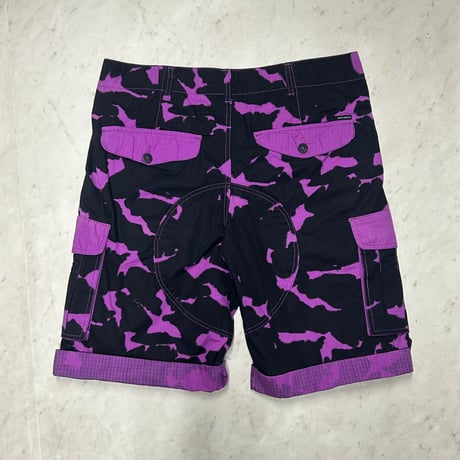ROCAWEAR ロカウェア 5BORO CAMO オリジナル迷彩柄 カーゴ ショートパンツ ベルト付き (SJNS77)